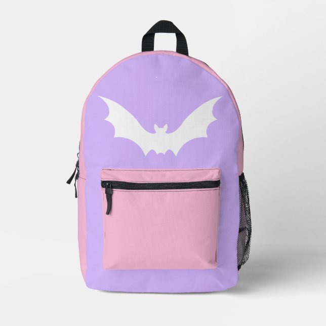 IMPRIMÉ SAC À DOS CHAUVE-SOURIS VAMPIRE (GOTH PASTEL) (Recto)