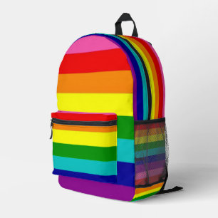 Imprimé Sac à dos coloré de fierté LGBTQ arc-en-ciel pour 