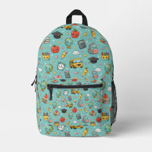 Imprimé Sac à dos Coloré Kawaii de Rentrée Scolaire
