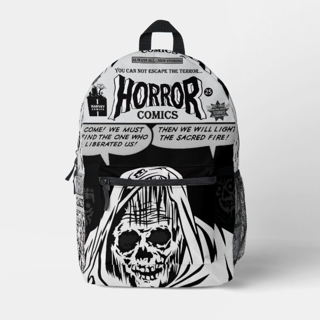 Imprimé Sac à dos Comics HORROR  (Recto)