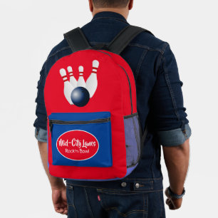 Imprimé Sac à dos customisé à chaussures de bowling