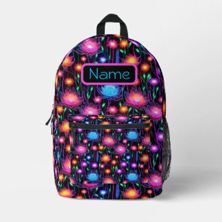 Imprimé Sac à dos de fleur Neon Space