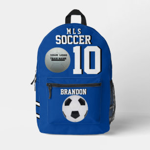 Imprimé sac à dos de football bleu personnalisateur gol 1