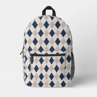 Sac à dos de Jacquard Preppy