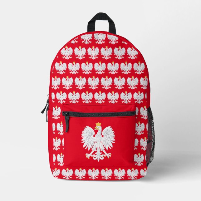 Imprimé Sac à dos de l'école d'aigle polonais (Recto)
