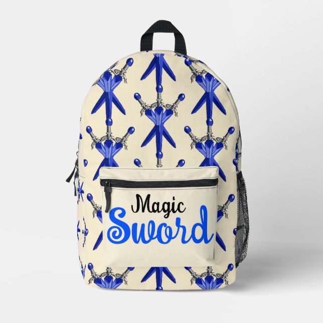 Imprimé Sac à dos de l'école du chevalier fantastique (Recto)