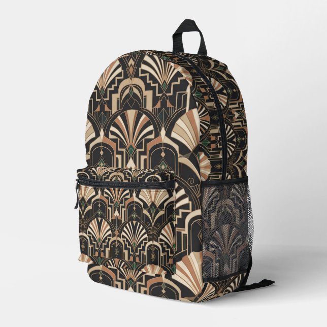 Imprimé Sac à dos de luxe Art Déco (Coin arrière droit)