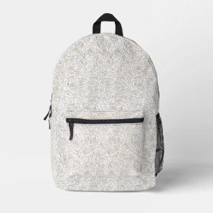 Imprimé Sac à dos de mariage personnalisé floral élégant