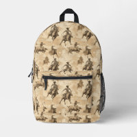 Sac à dos de rodéo de cow-boys