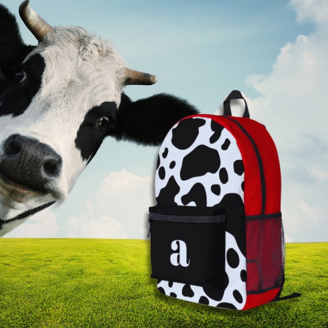 Imprimé Sac à dos de vache monogramme gras (Créateur téléchargé)