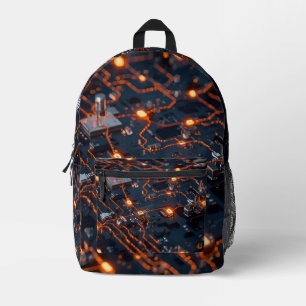 Imprimé Sac à dos design robot – Sac tendance de style tec