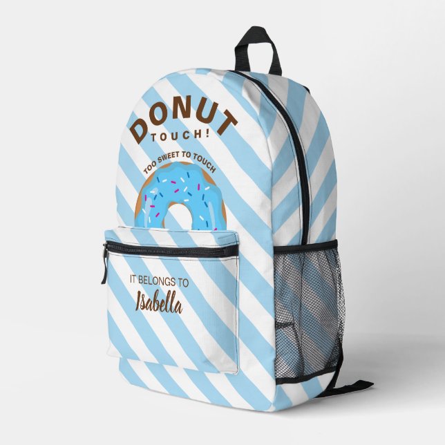 Imprimé Sac à dos Donut Bleu (Coin arrière droit)