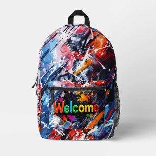 Imprimé sac à dos enfants aquarelle retour à l'école moder