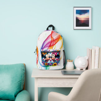 Imprimé sac à dos enfants aquarelle retour à l'école moder