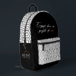 Imprimé Sac à dos "Engagé dans vos projets de vie"<br><div class="desc">Ce sac à dos élégant conjugue design contemporain et fonctionnalité. Idéal pour transporter dossiers, ordinateur ou carnets de croquis, il s’adapte aussi bien à un usage quotidien qu’aux déplacements professionnels. Une pièce durable à l’image d’ACDC Architecture, pensée pour les esprits exigeants. Un marquage sobre et élégant du logo ACDC Architecture,...</div>