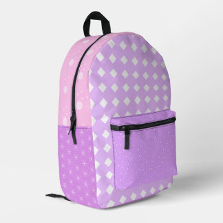 Imprimé Sac à dos esthétique lavande rose pastel