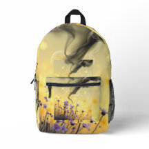 Sac à dos floral Whimscape - Flux violet