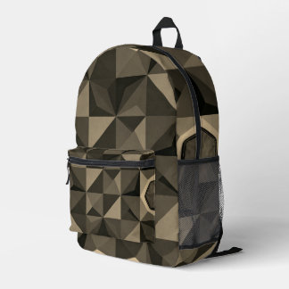 Imprimé Sac à dos géométrique en low-poly Crystal Blue