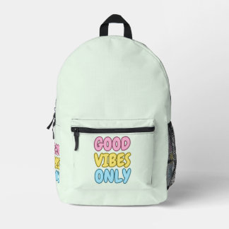 Imprimé Sac à dos Good Vibes Only 