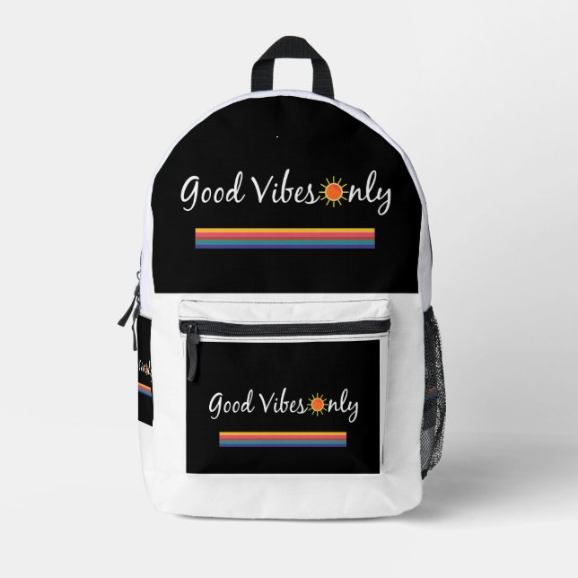 Imprimé Sac à dos Good Vibes Only (Recto)