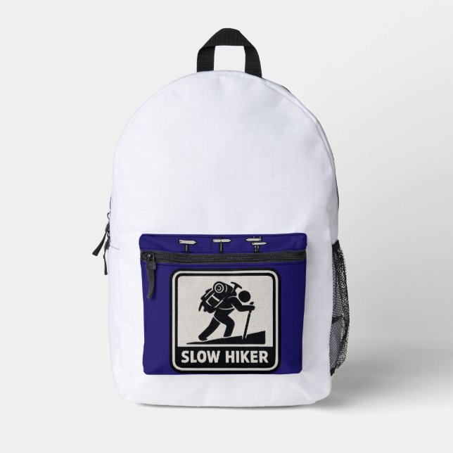 Imprimé Sac à dos graphique Slow Hiker (Recto)
