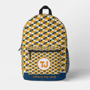 Imprimé Sac À Dos Gras Monogrammé Pour Jeunes Filles
