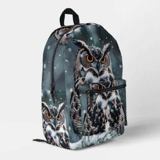 Imprimé Sac à dos Hibou Funky