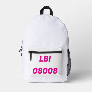 IMPRIMÉ SAC À DOS LBI 08008 PAR LBI APPAREL TM
