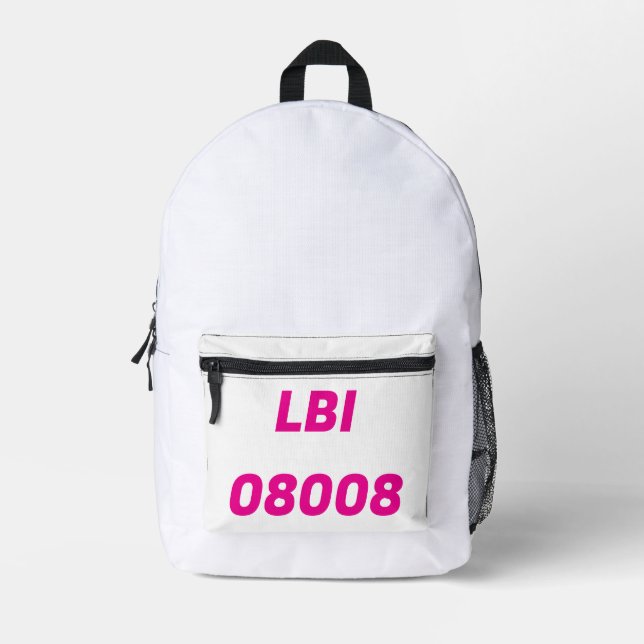 IMPRIMÉ SAC À DOS LBI 08008 PAR LBI APPAREL TM (Recto)