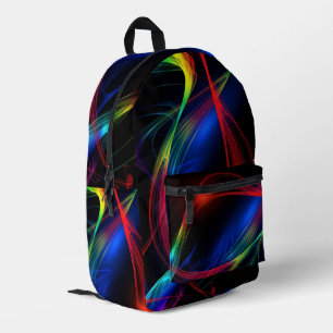Imprimé Sac à dos Motif Abstrait de lumière colorée