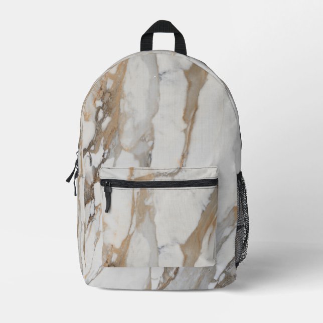 Imprimé Sac à dos Motif en marbre moderne (Recto)
