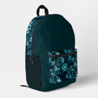 Sac à dos multi-couleurs à motif de fleurs