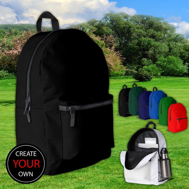 Imprimé Sac à dos noir, sac / Personnaliser (Créateur téléchargé)