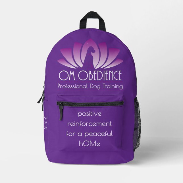 Imprimé Sac à dos Om Obedience (Royal Purple) (Recto)