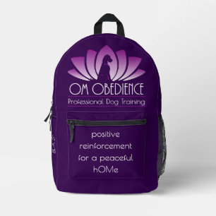 Imprimé Sac à dos Om Obedience (violet foncé)