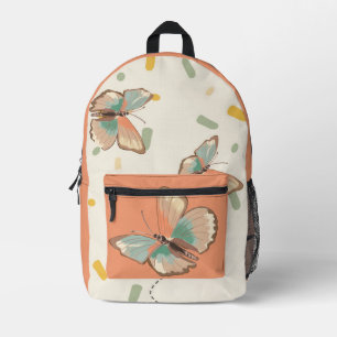 Imprimé Sac à dos papillon mignon et motif floral 