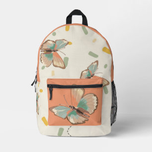 Imprimé Sac à dos papillon mignon et motif floral