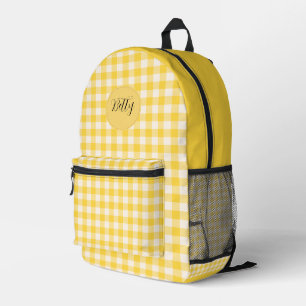 Imprimé Sac à dos personnalisé à motif jaune