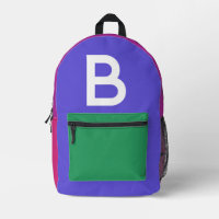 Sac à dos personnalisé avec bloc de couleur rétro 