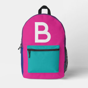 Imprimé Sac à dos personnalisé avec bloc de couleur rétro