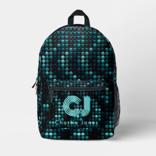 Imprimé Sac à dos personnalisé avec grille cybernétique nu