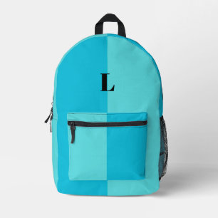 Imprimé Sac à dos personnalisé bleu pastel minimaliste