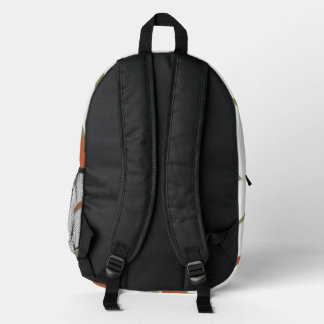 Imprimé Sac à dos personnalisé chat orange rayé rétro