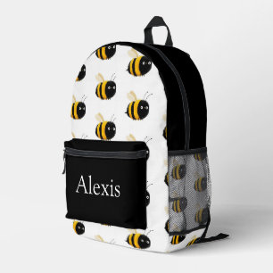 Imprimé Sac à dos personnalisé coloré, abeille mignonne po