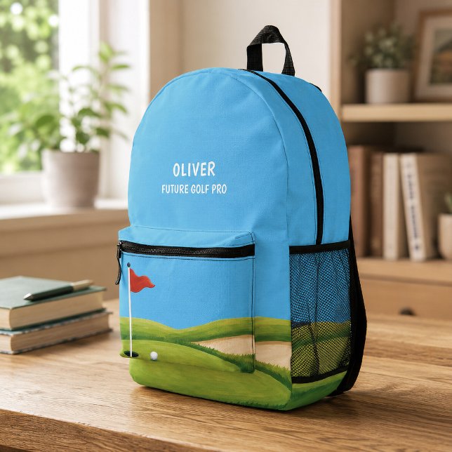 Imprimé Sac à dos personnalisé pour enfants Future Golf Pr (Perfect for school, golf lessons, sports clubs and everyday adventures.)