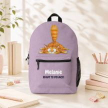 Sac à dos personnalisé pour filles avec chat orang