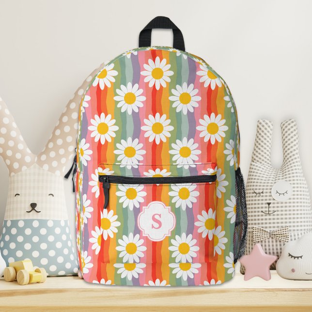 Imprimé Sac à dos personnalisé Rétro Daisy (Créateur téléchargé)
