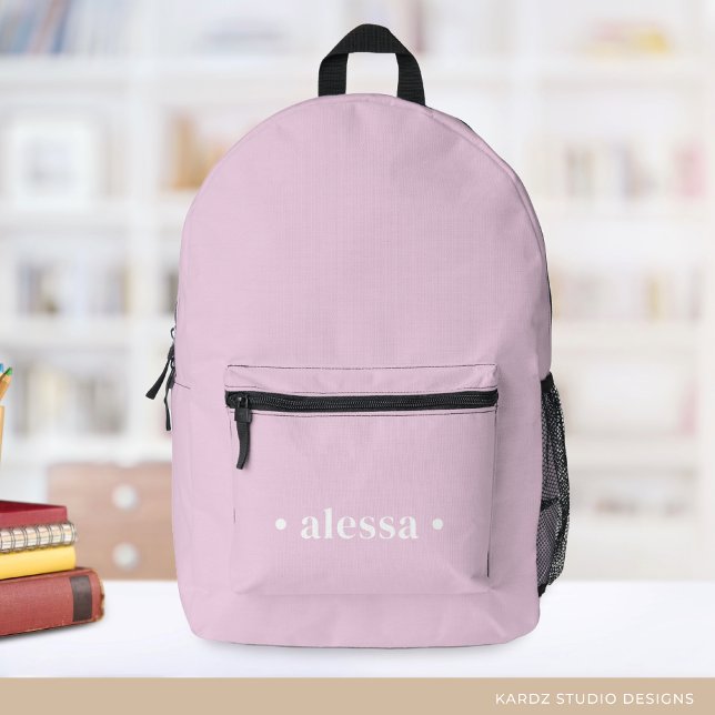 Imprimé Sac à dos personnalisé rose pâle (Créateur téléchargé)