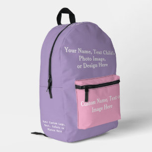 Imprimé Sac À Dos Personnalisé + Tags De Nom Pour Enfants 