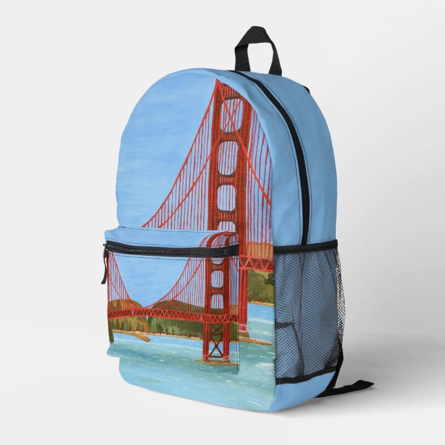 Imprimé Sac à dos pont de San Francisco  (Coin arrière droit)